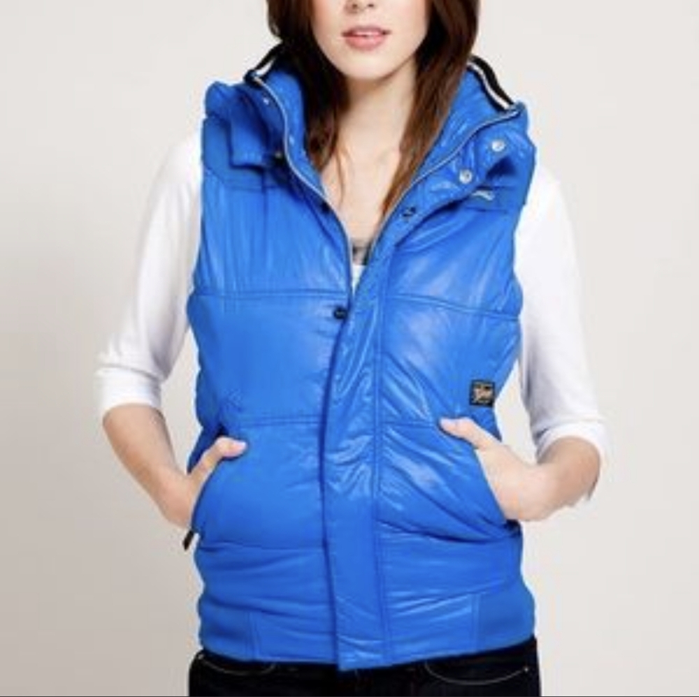 G-Star Women's Blue Puffer Jacket